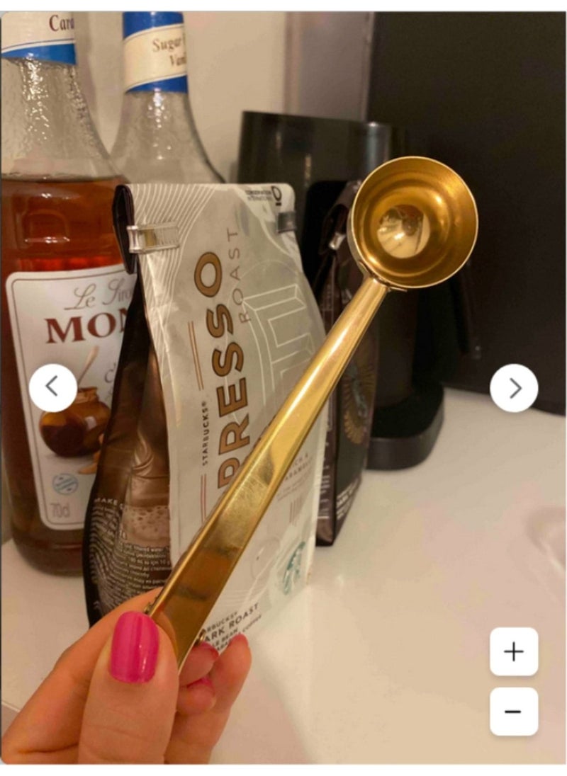 Copper Color Coffee Scale - Latch Spoon - 17 cm