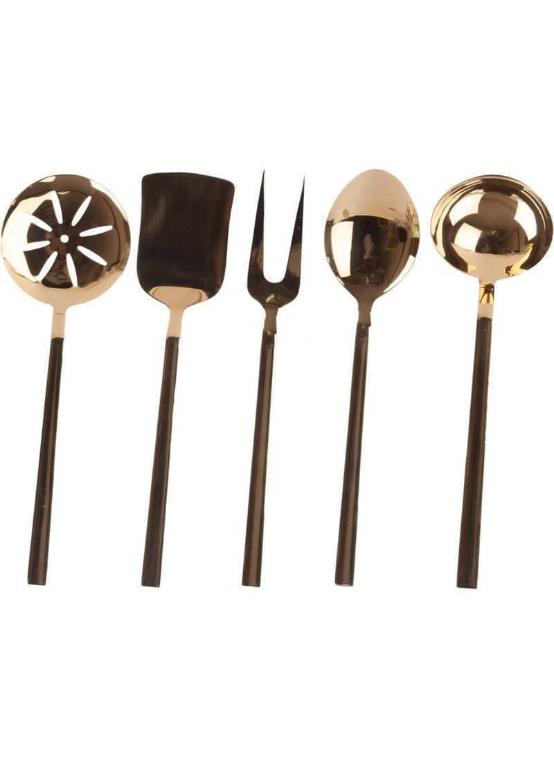 Picasa Gold 5 Piece Large Serving Set