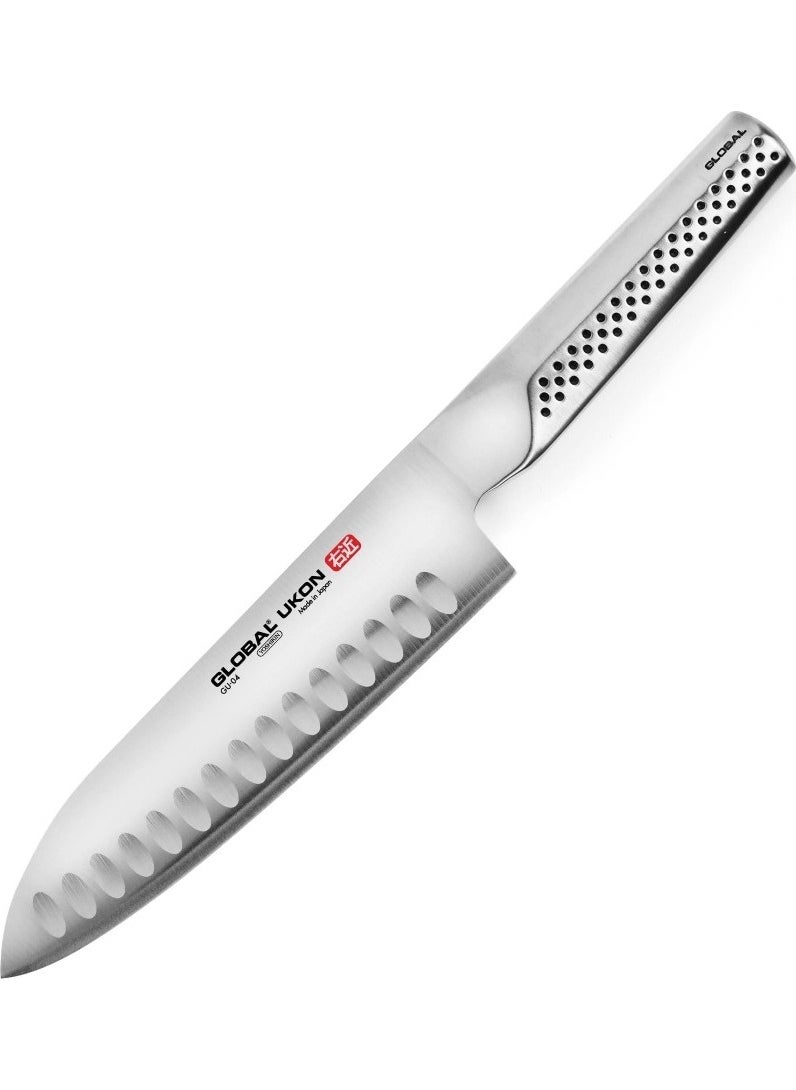 Japanese Ukon Santoku Chef Knife with Corrugation Gu-04