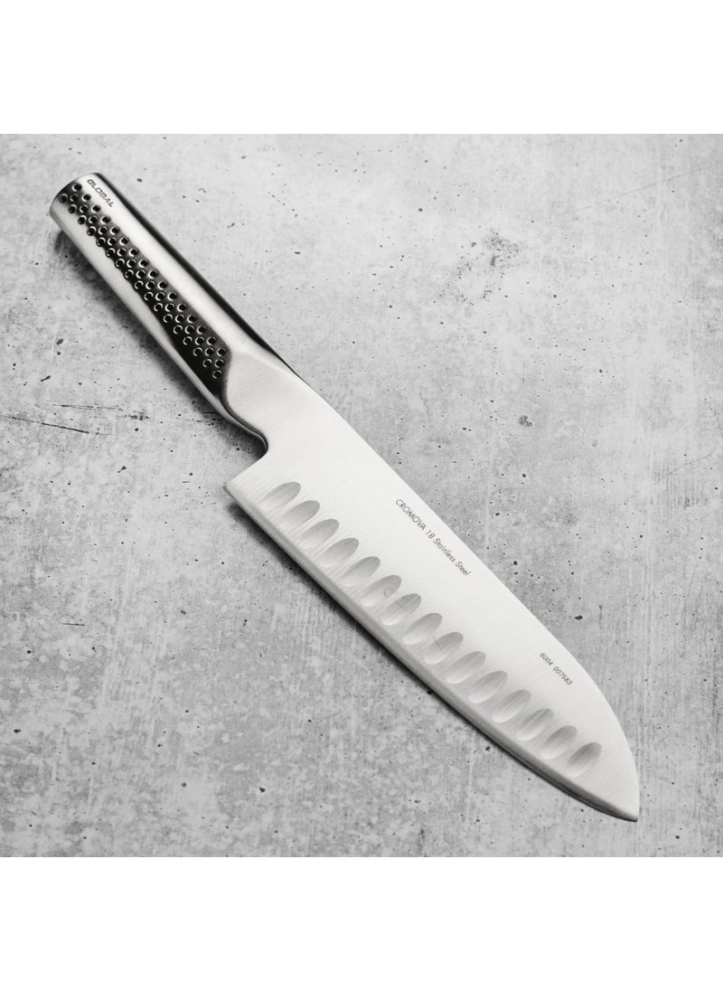 Japanese Ukon Santoku Chef Knife with Corrugation Gu-04