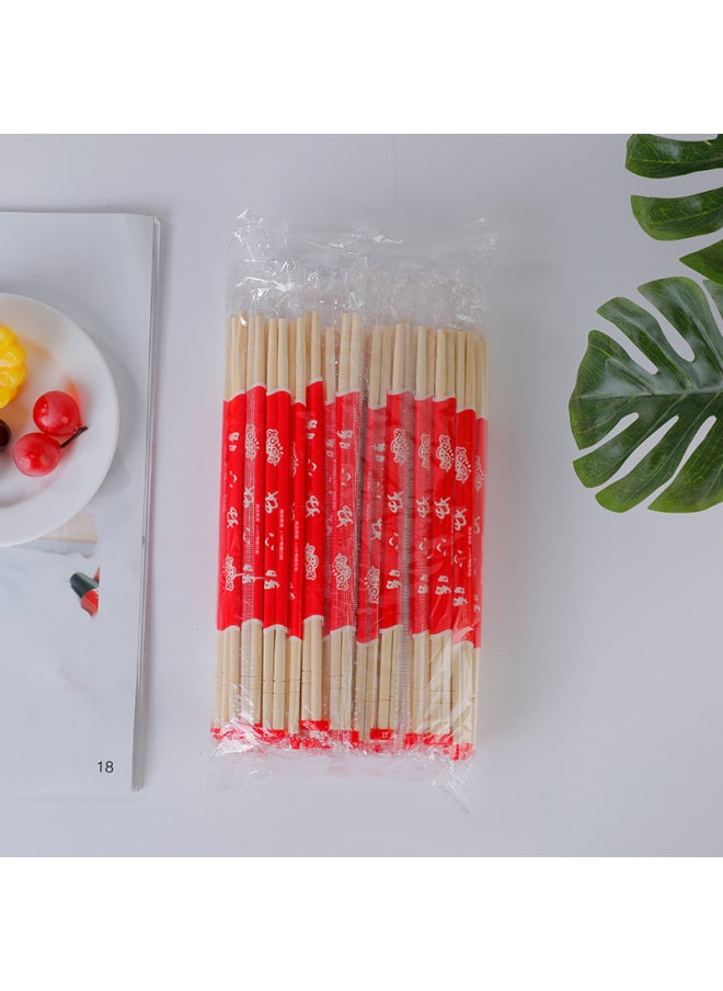 Convenient Packaging Fast Food Large Quantities Of Independent Packaging Sanitary Chopsticks Take-out Bamboo Chopsticks Disposable Chopsticks Hotel-Color:5.0X195mm-Specifications:1000 Pairs Of Bamboo Chopsticks