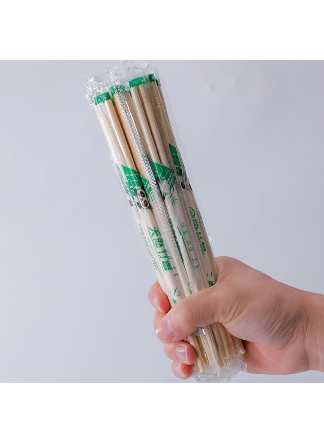 Disposable Chopsticks Restaurant Packaging Fast Food Independent Packaging Sanitary Chopsticks Small Round Chopsticks Bamboo Chopsticks Take-out Chopsticks-Color:5.5*225mm-Specifications:100 Pairs Of Bamboo Chopsticks