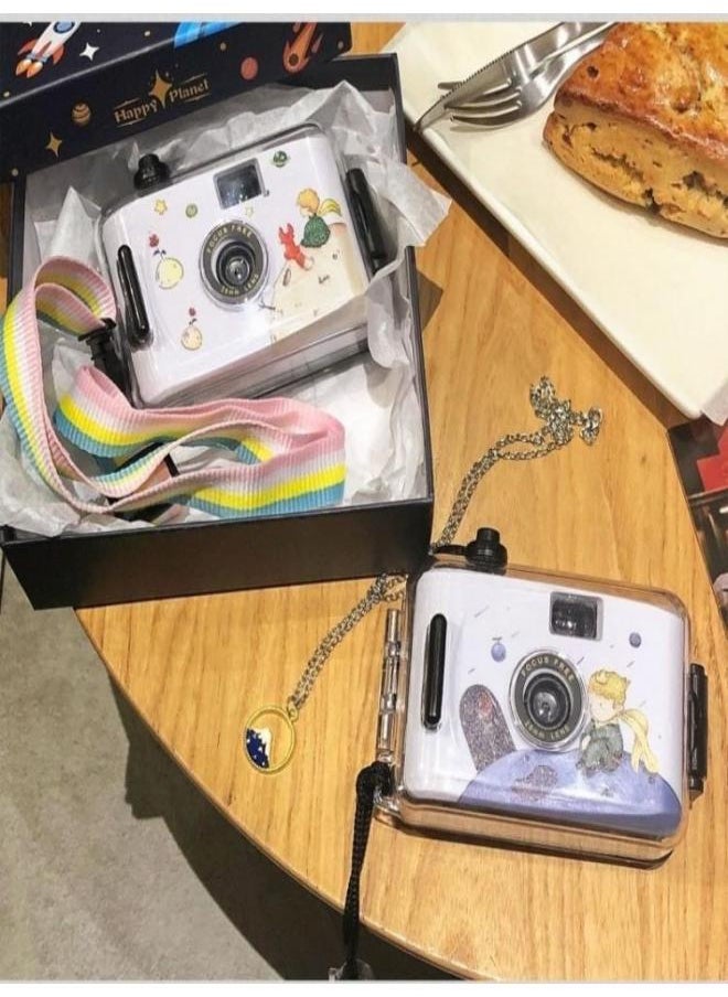 The Birthday Gift Of The Girl Student's Entry-level Affordable Portable Camera-Color:Little Monster Gift Box Gift Bag Packaging - Camera + 12 Film + Gift + Gift Box