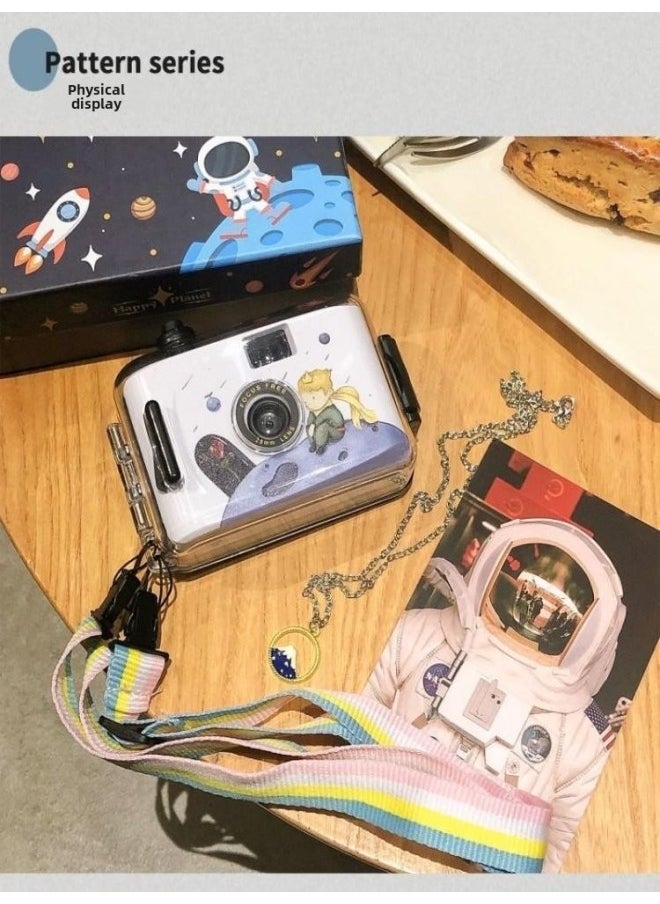The Birthday Gift Of The Girl Student's Entry-level Affordable Portable Camera-Color:Little Monster Gift Box Gift Bag Packaging - Camera + 12 Film + Gift + Gift Box