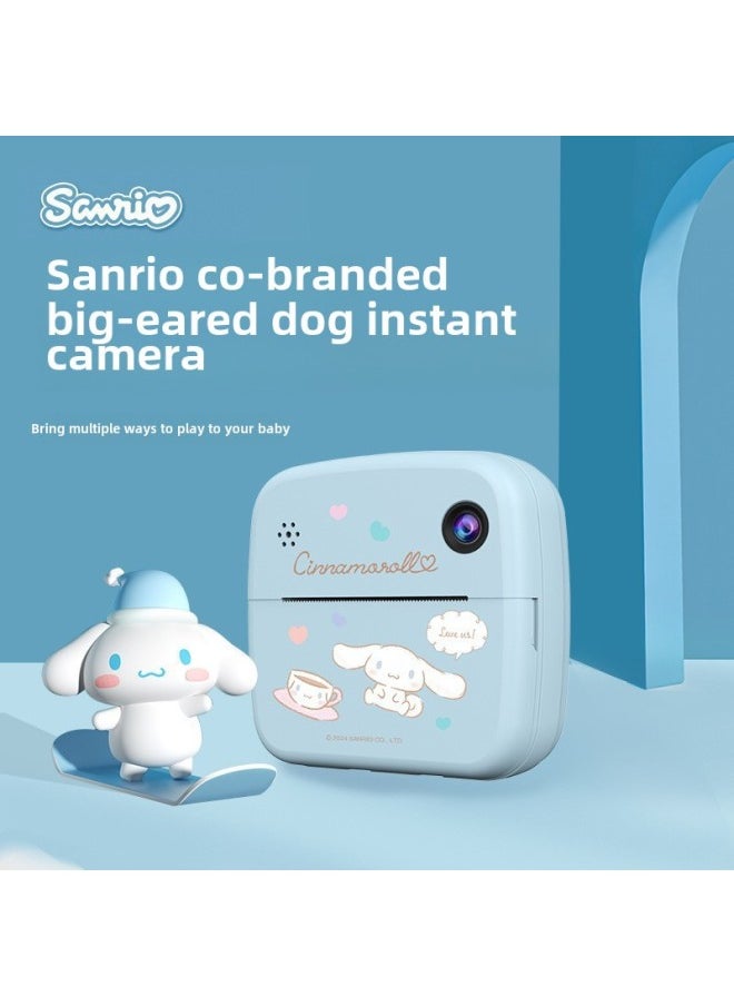 Sanli Joinly Jointed With The Koromi Big Ear Dog Melody Camera Instant To Print Camera Gifts For Children-Color: + Printing Paper*3