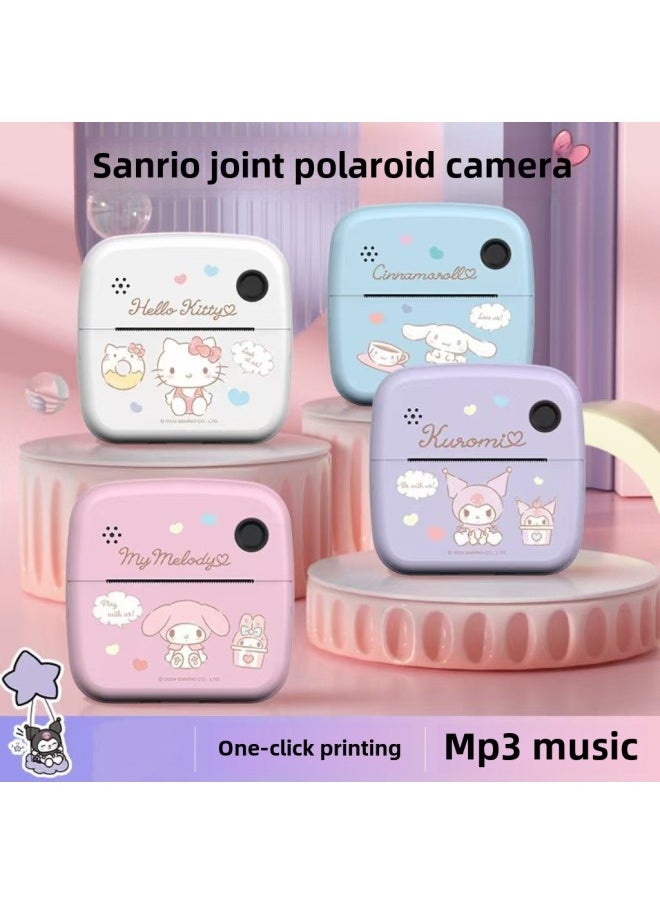 Sanli Joinly Jointed With The Koromi Big Ear Dog Melody Camera Instant To Print Camera Gifts For Children-Color: + Printing Paper*3