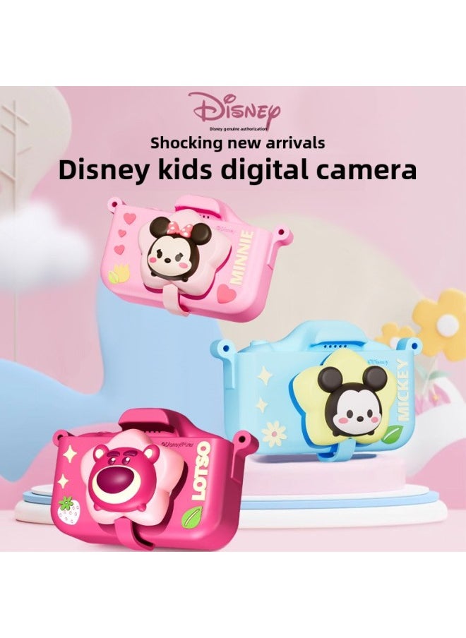 Genuine Children's X12 Double Camera Digital Toy Color Portable SLR Children's Camera Toy Boys And Girls Gift-Color:Disney Camera X12 Blue Mickey Hd Dual Camera
