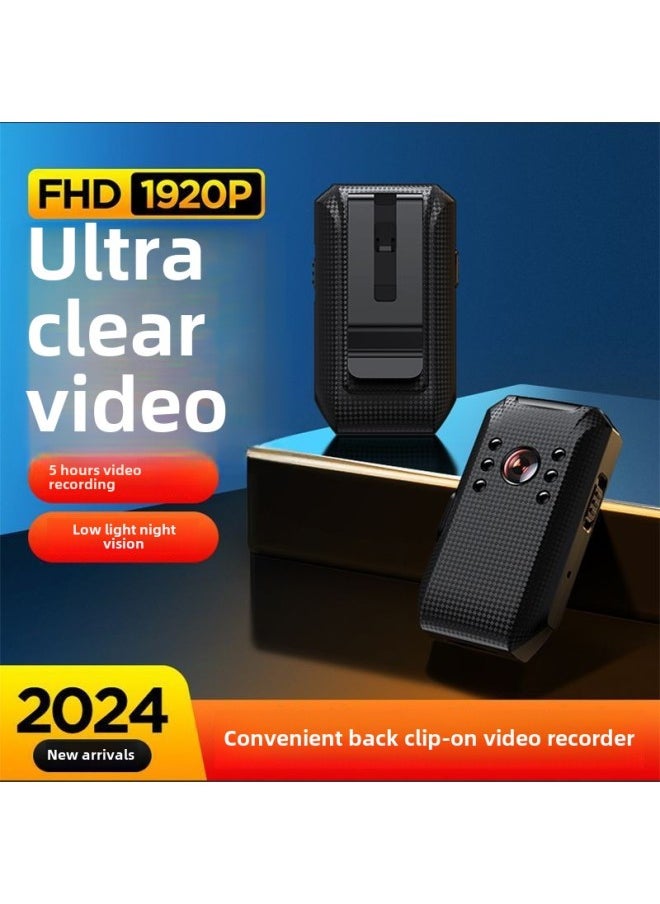 High-definition Video Recorder Shooting Video Neckline Recorder Camera Head Thumb Motion Camera Portable Video Artifact-Body Color:Convenient Night Vision Version -official Standard
