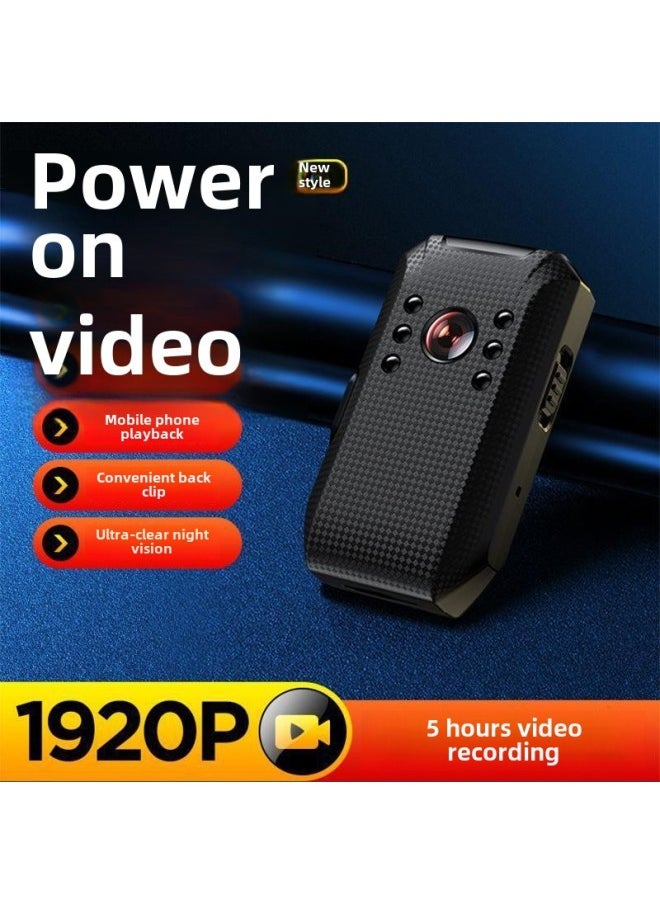 High-definition Video Recorder Shooting Video Neckline Recorder Camera Head Thumb Motion Camera Portable Video Artifact-Body Color:Convenient Night Vision Version -official Standard