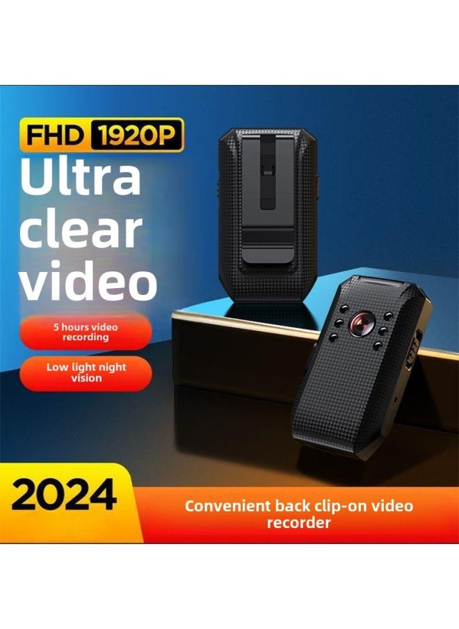 High-definition Video Recorder Shooting Video Neckline Recorder Camera Head Thumb Motion Camera Portable Video Artifact-Body Color:Convenient Night Vision Version -official Standard