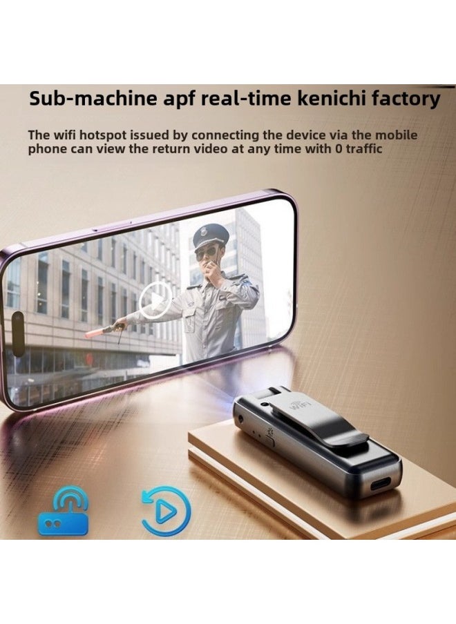 The Recorder Recording Pen Remote Monitoring With Video Recording Machine Camera HD Sports Camera-Body Color:Ultra-clear Version + 32g Card  - Black - Official Standard