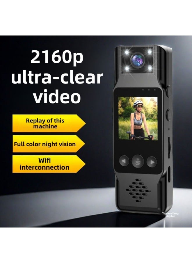 2025 Sports Camera HD Camera Riding Law Enforcement Recorder Outdoor Vlog Video Recorder Practical-Body Color:4k Bare Metal