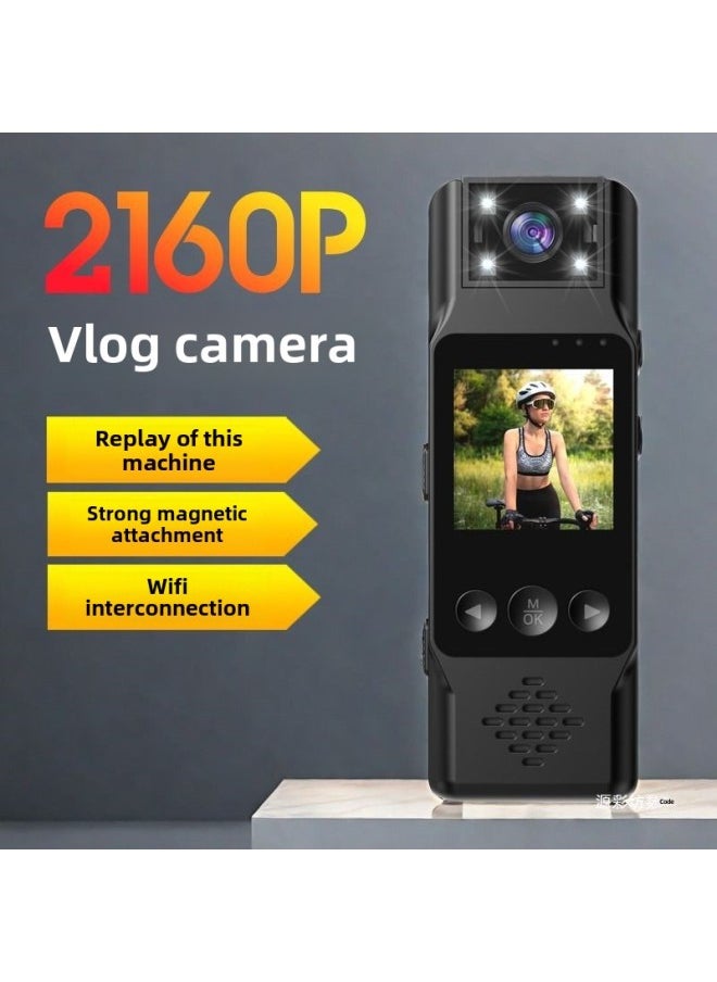 2025 Sports Camera HD Camera Riding Law Enforcement Recorder Outdoor Vlog Video Recorder Practical-Body Color:4k Bare Metal