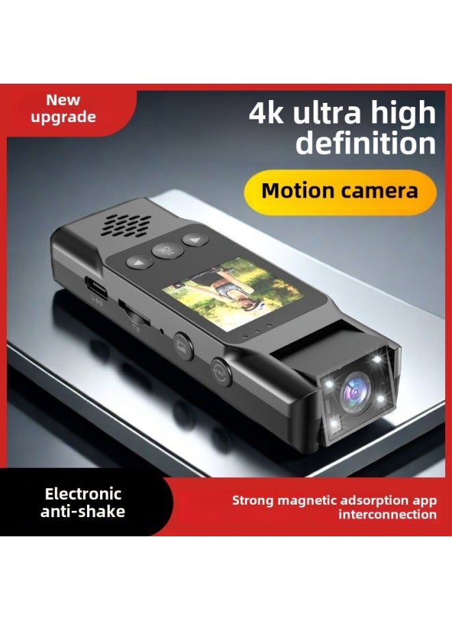 2025 Sports Camera HD Camera Riding Law Enforcement Recorder Outdoor Vlog Video Recorder Practical-Body Color:4k Bare Metal