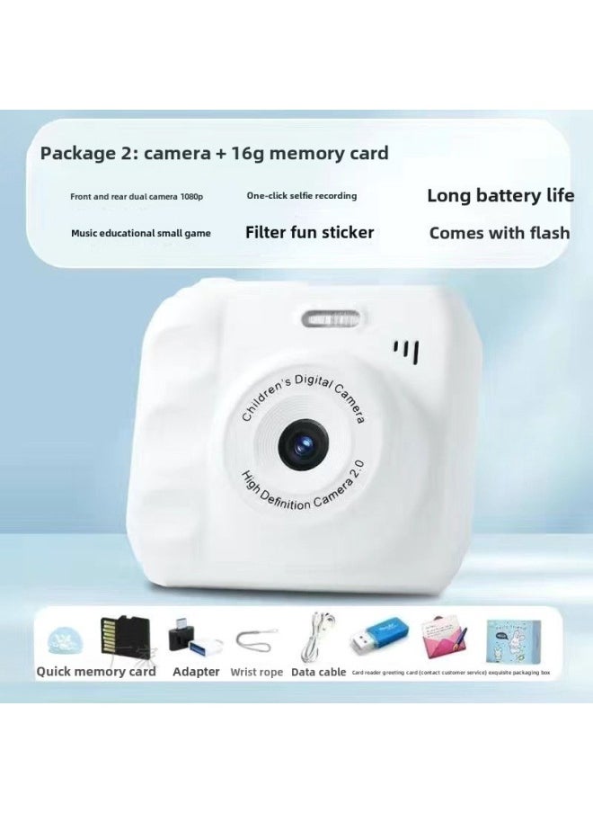 Camera HD Double Camera Cute Digital Campus Student Party Photo Camera Can Take Photos And Pass Mobile Phone Color Shooting-Body Color:Hd Dual Camera Dark Night  - Bare Metal *not Available