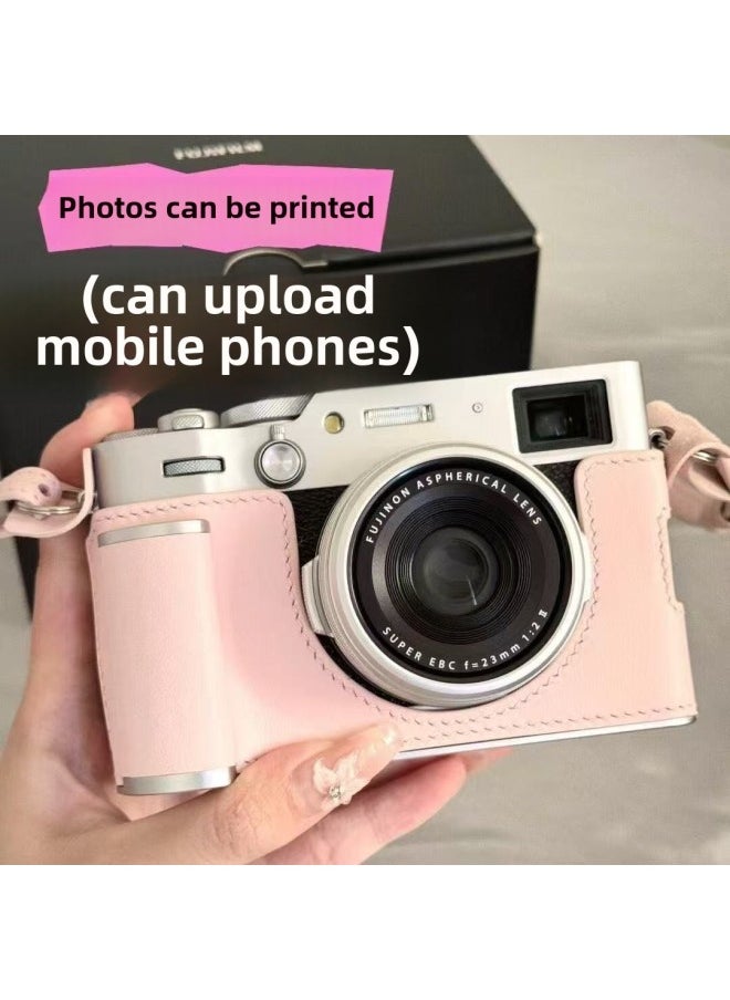 0.1 Billion Pixel Double Camera Self-timer Ccd Retro Digital Camera Student Cute Campus Entry-level Card Machine-Body Color:H6-coral Pink  - 16g High-speed Memory Card + Luxury Gift Bag Can Be Transferred To Mobile Phones