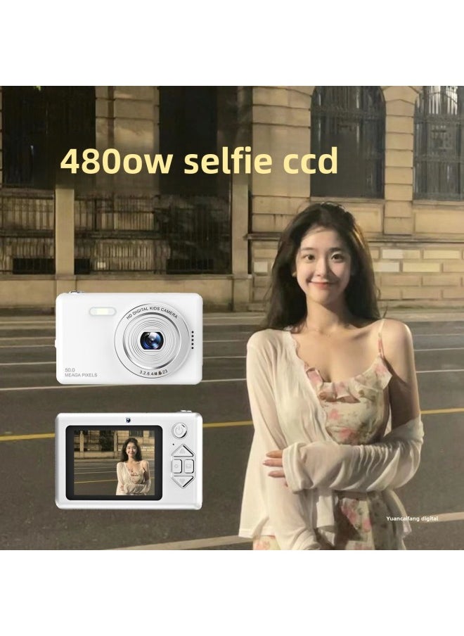 High-definition Camera Can Take Pictures, Double-shot Cute Digital Camera, Campus Students Upload Mobile Phone Travel Record Camera-Body Color:Hd Dual Camera X6/pink  - Package 2