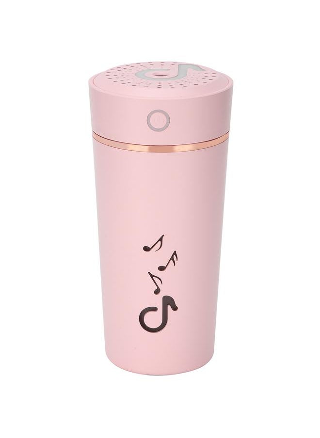 Humidification Cup 200ml Intelligent Poweroff 5 Hours Continuous Spray for Home Office Car(Pink )