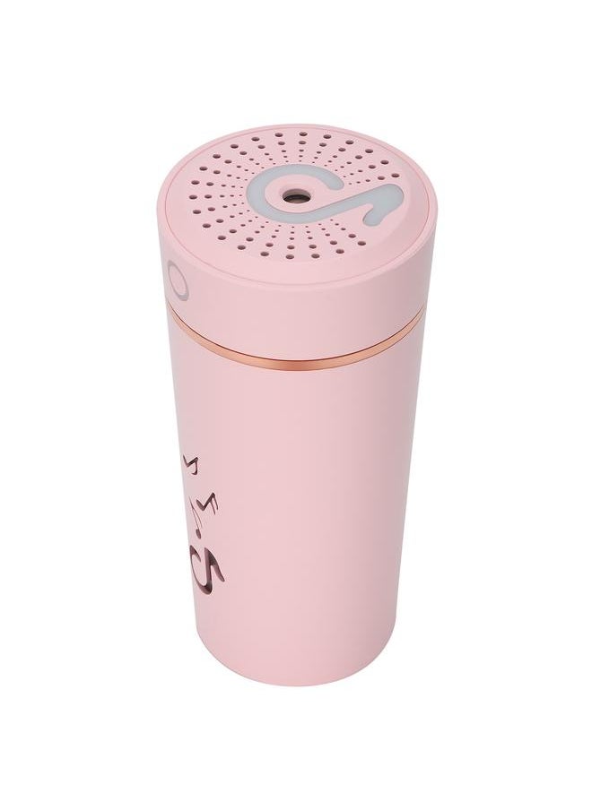 Humidification Cup 200ml Intelligent Poweroff 5 Hours Continuous Spray for Home Office Car(Pink )