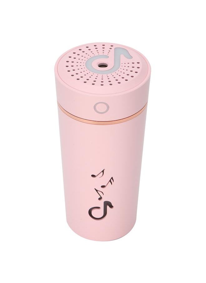 Humidification Cup 200ml Intelligent Poweroff 5 Hours Continuous Spray for Home Office Car(Pink )