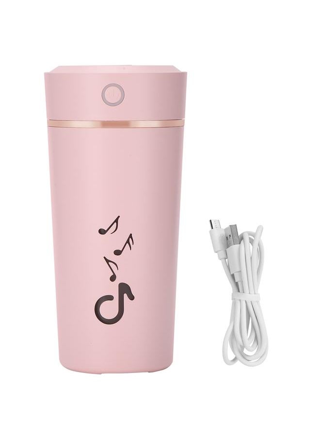 Humidification Cup 200ml Intelligent Poweroff 5 Hours Continuous Spray for Home Office Car(Pink )