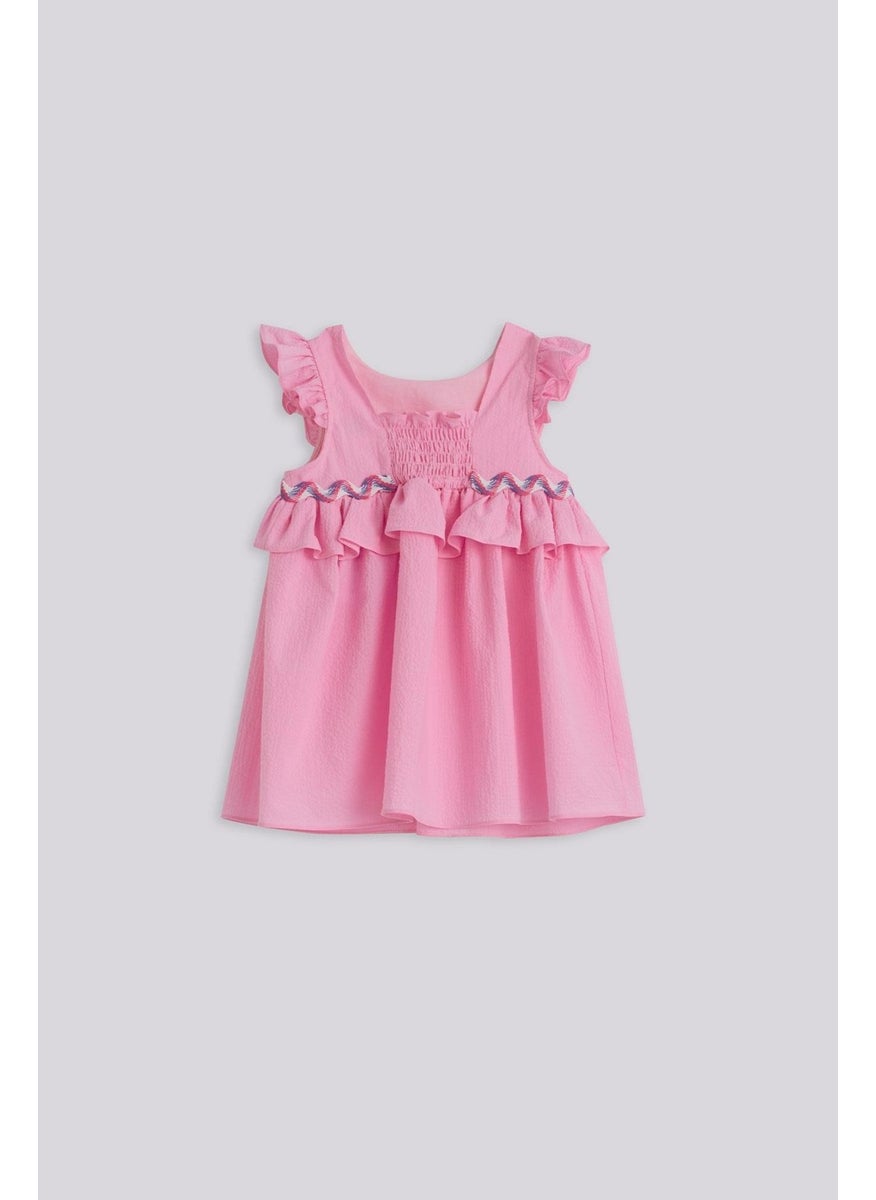 Ruffled Cap Sleeve Dress