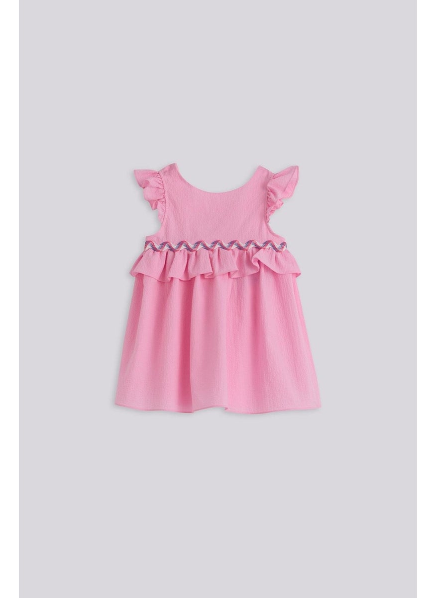 Ruffled Cap Sleeve Dress