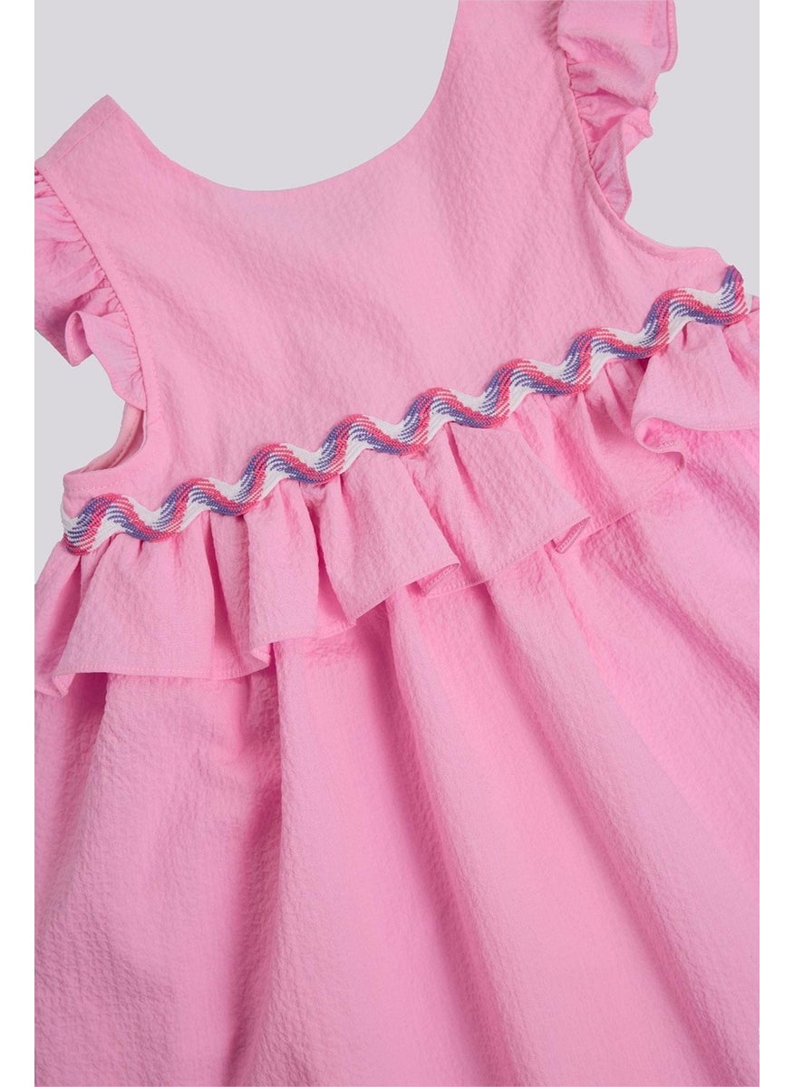 Ruffled Cap Sleeve Dress