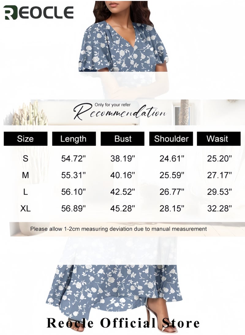 Summer Dresses for Women Loose V Neck Short Sleeve Casual T Shirt Dress Sundresses Swimsuit Coverup with Pockets