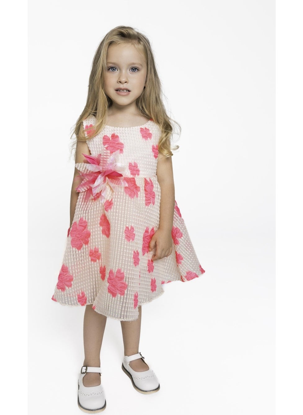 Floral Appliqué Dress