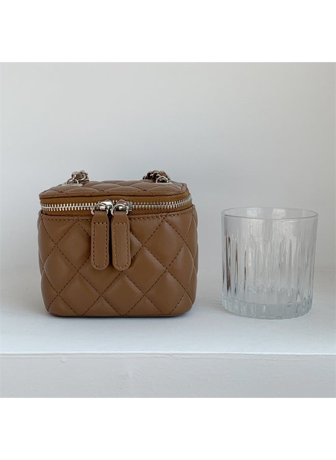 Korean Bag Female Niche Single Shoulder Crossbody Bag Diamond Lattice Chain Bag Advanced Envelope Fashion Mini Box Bag