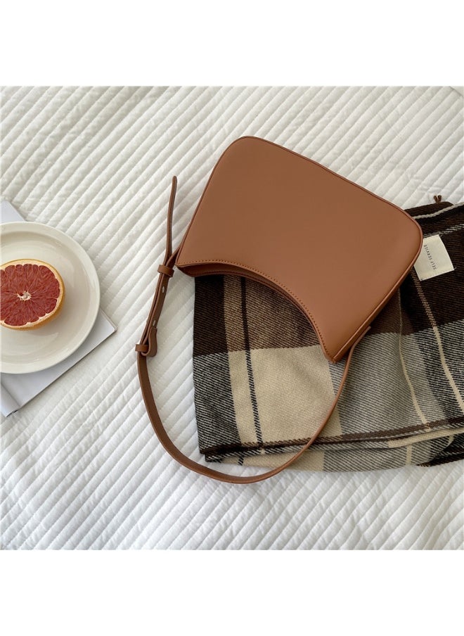 Korean Bag Women's Single Shoulder Bag Frosted Fashion Simple Underarm Bag Trend Hand Small Square Bag