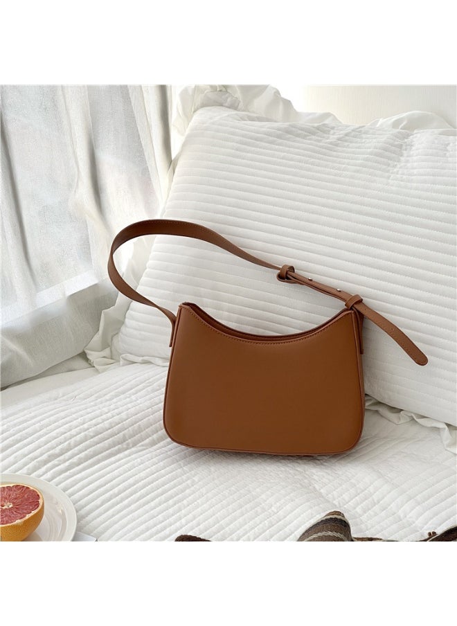 Korean Bag Women's Single Shoulder Bag Frosted Fashion Simple Underarm Bag Trend Hand Small Square Bag