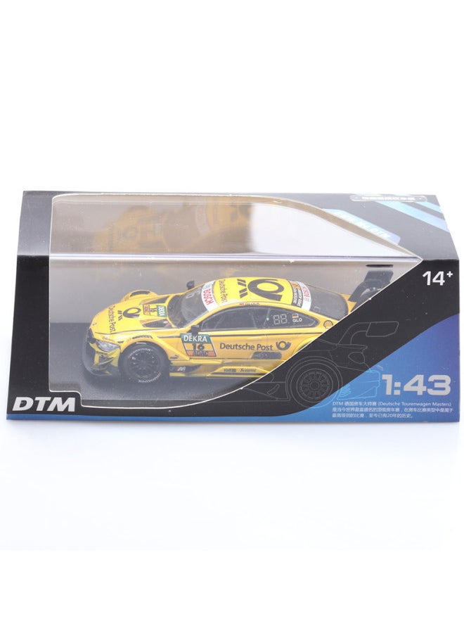 (Boxed) M4 Racing Model Simulation Alloy Car Model 1:43 Car Ornaments Collection Decoration Gifts-Color:BMW 16 Racing Car
