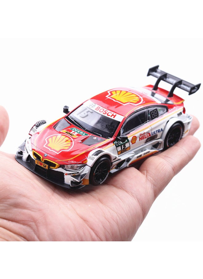 (Boxed) M4 Racing Model Simulation Alloy Car Model 1:43 Car Ornaments Collection Decoration Gifts-Color:BMW 16 Racing Car