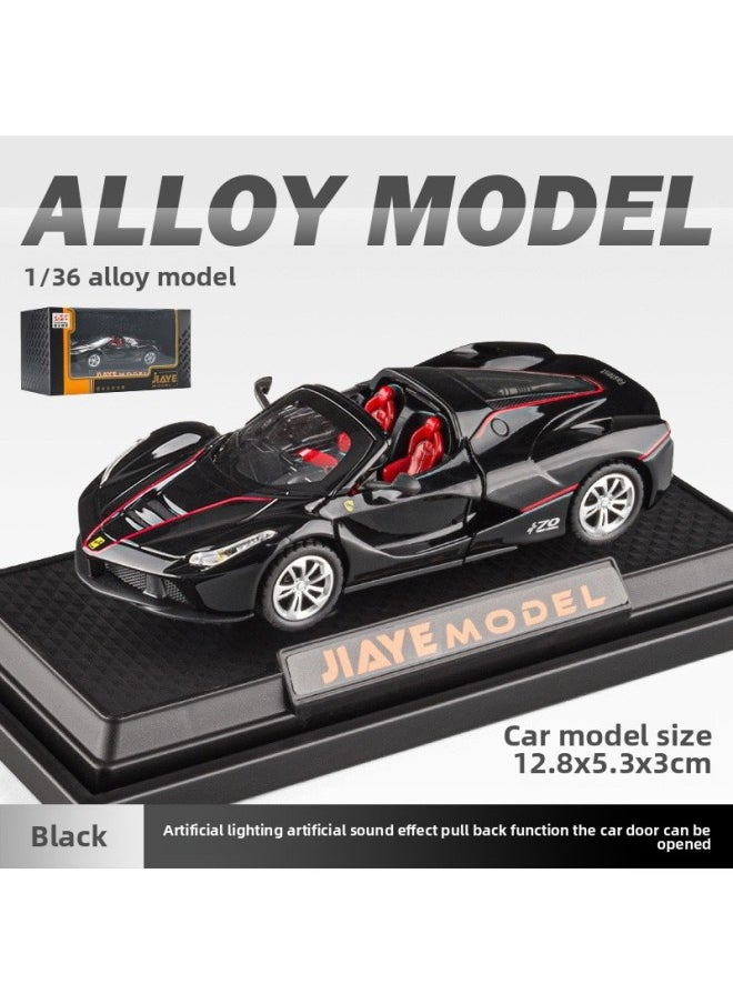 Boxed Jiaye Simulation 1:36 Rafah G800 Alloy Off-road Model Huili Acousto-optic Children's Toys Wholesale-Color:rafa Convertible Black