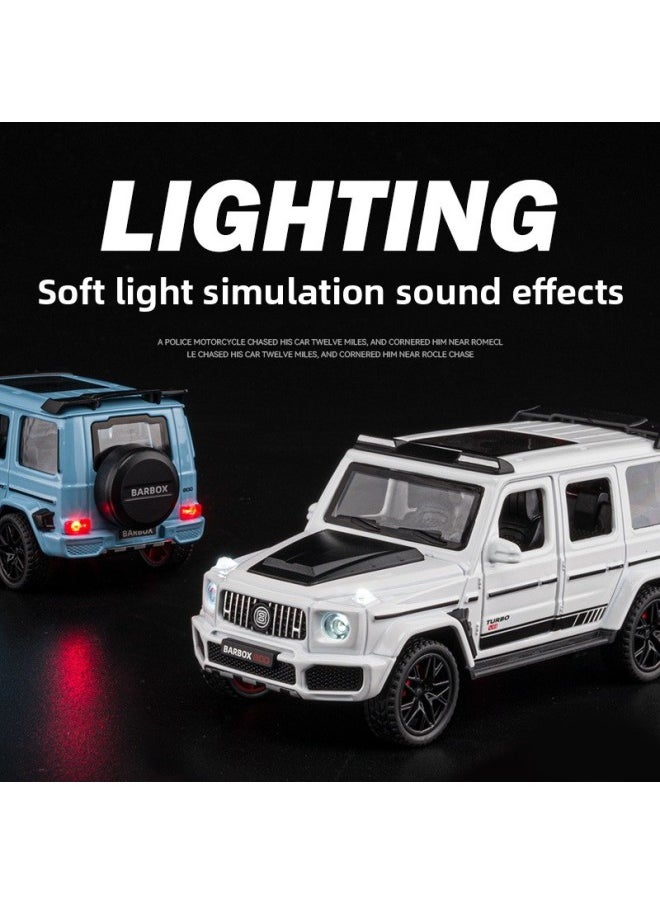 Boxed Jiaye Simulation 1:36 Rafah G800 Alloy Off-road Model Huili Acousto-optic Children's Toys Wholesale-Color:rafa Convertible Black
