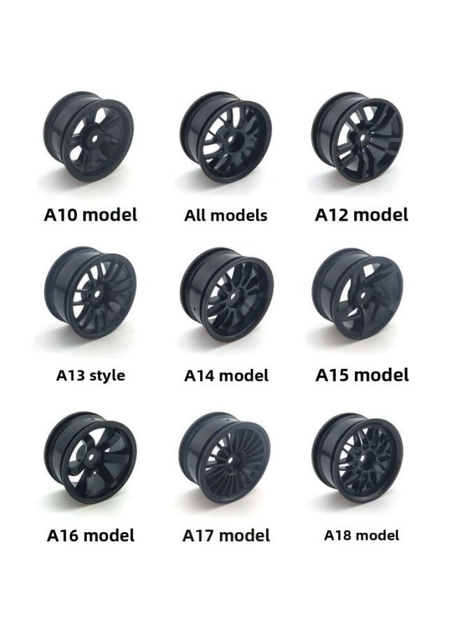 RC Model Car 1: 10 Flat Running Tire TT01 Tian Gong TT02 Wear-resistant Street Racing Road Tire Rubber Soft Tire-Color:Can Be Matched With A Wheel Hub, Note Style Color