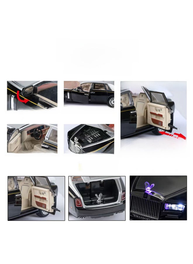 Simulation 1: 24 Rolls & Royce Phantom Maisharui Alloy Car Model Car Model Children's Toy Car Star Top-Color:Car To Maybach S600 Red