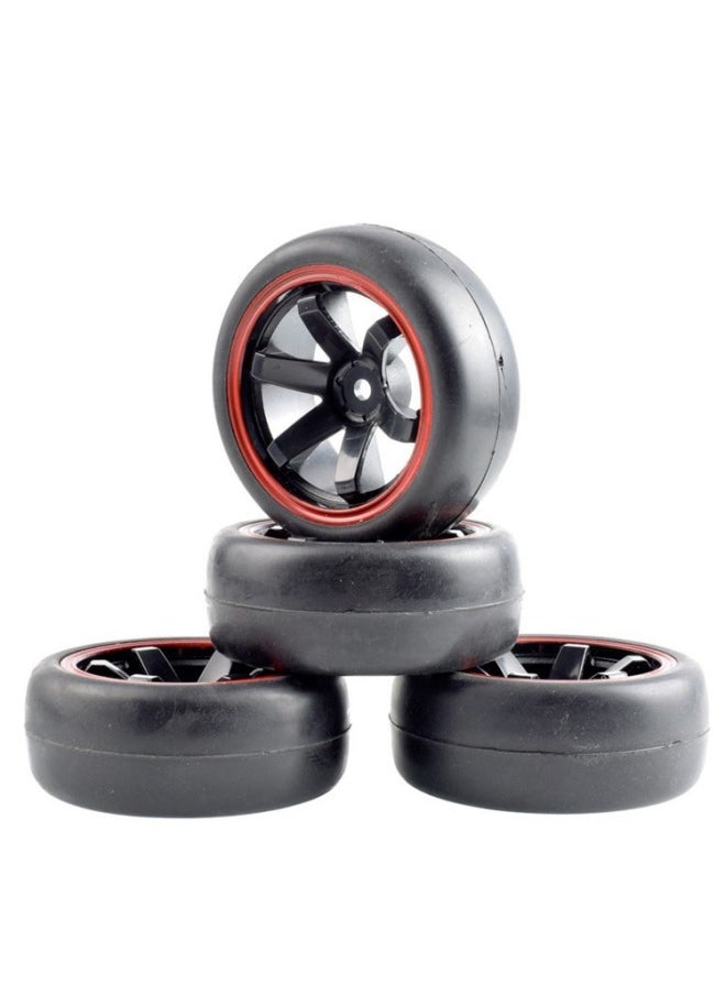 1:10 Racing Tire 94123 Tamiya TT01/TT02 RV D4D3 Flat Running Tire FW06 Bald Flat Running Tire-Color:Can Match A Wheel Hub, Note The Color And Style