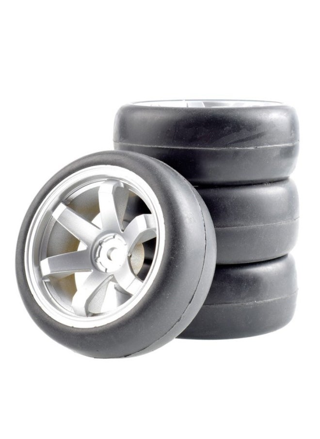 1:10 Racing Tire 94123 Tamiya TT01/TT02 RV D4D3 Flat Running Tire FW06 Bald Flat Running Tire-Color:Can Match A Wheel Hub, Note The Color And Style