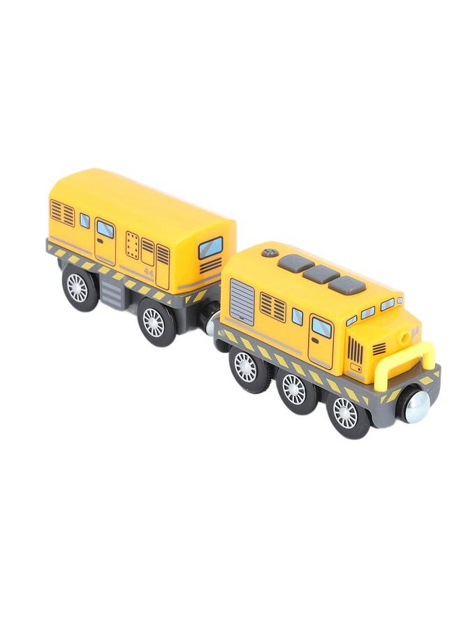 Battery Operated Action Locomotive Train Powerful Sound Lights Motorized Engines Trains for Kids Boys Girls Yellow Traction