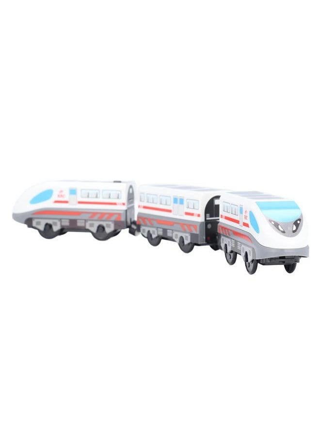 Electric Train Set Educational Adsorption Connection Battery Operated Track Toy for Kids Boys Girls Type 1
