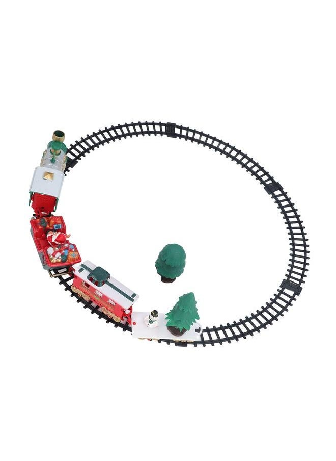 Electric Train Track Toy Christmas Theme Exquisite Workmanship Safe Educational Car Toys for Children Home