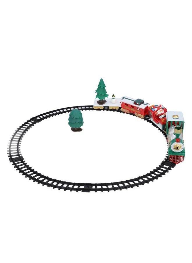 Electric Train Track Toy Christmas Theme Exquisite Workmanship Safe Educational Car Toys for Children Home