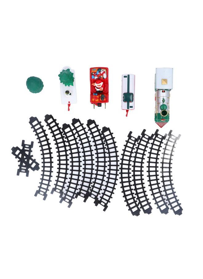 Electric Train Track Toy Christmas Theme Exquisite Workmanship Safe Educational Car Toys for Children Home