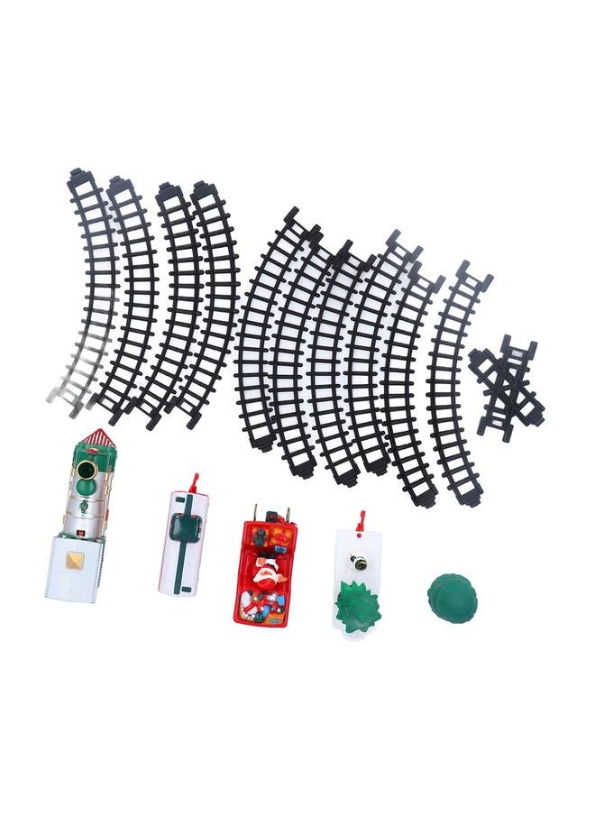 Electric Train Track Toy Christmas Theme Exquisite Workmanship Safe Educational Car Toys for Children Home