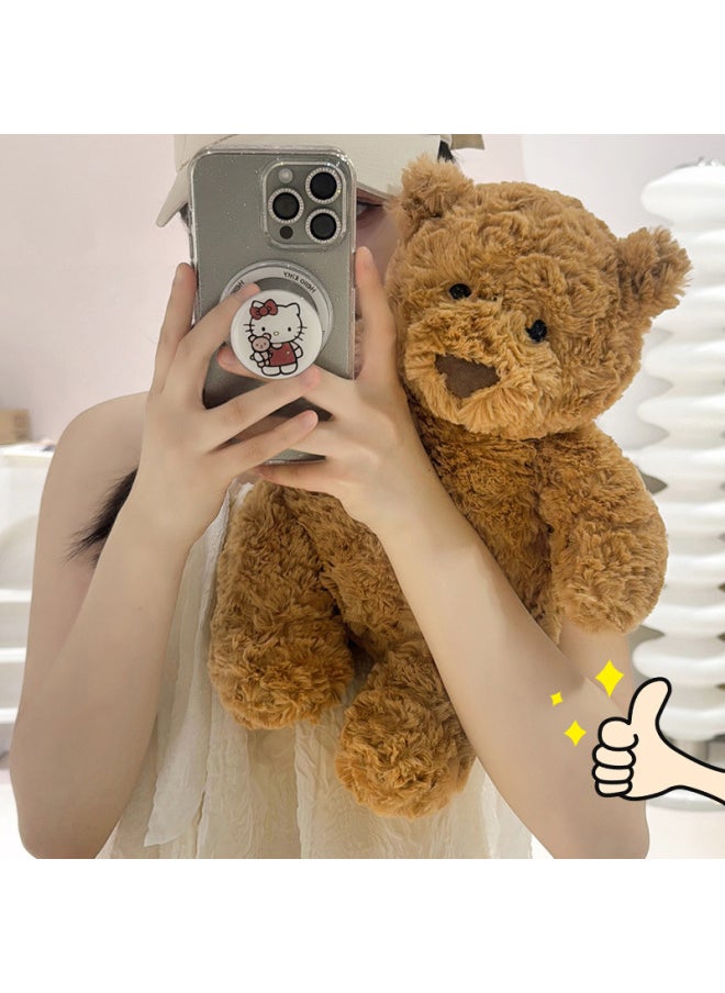 Barcelona Bear Doll Plush Toy Teddy Bear Doll Soothing Cloth Doll Cute Female Gift Wholesale-Color:Barcelona Bear + [little Floral Clothes]-Height:47cm (about 0.6kg)
