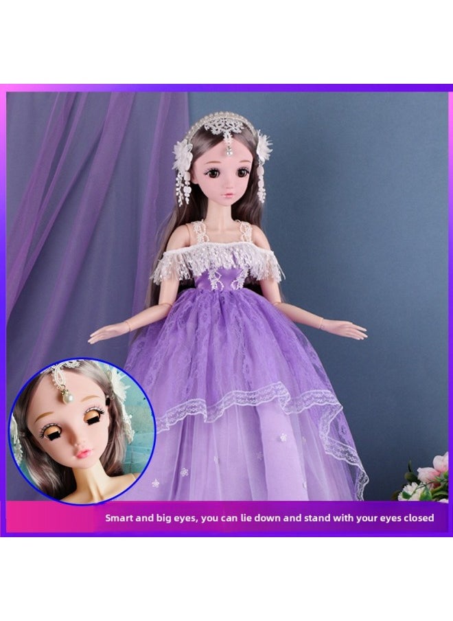 Processing Custom Cartoon Vinyl Doll Toy Set Color Box 80cm Doll Girl Toy Birthday Gift-Color:Yun Yao Bride-Height:80cm Doll-blink Version + Change Gift Bag (simple)