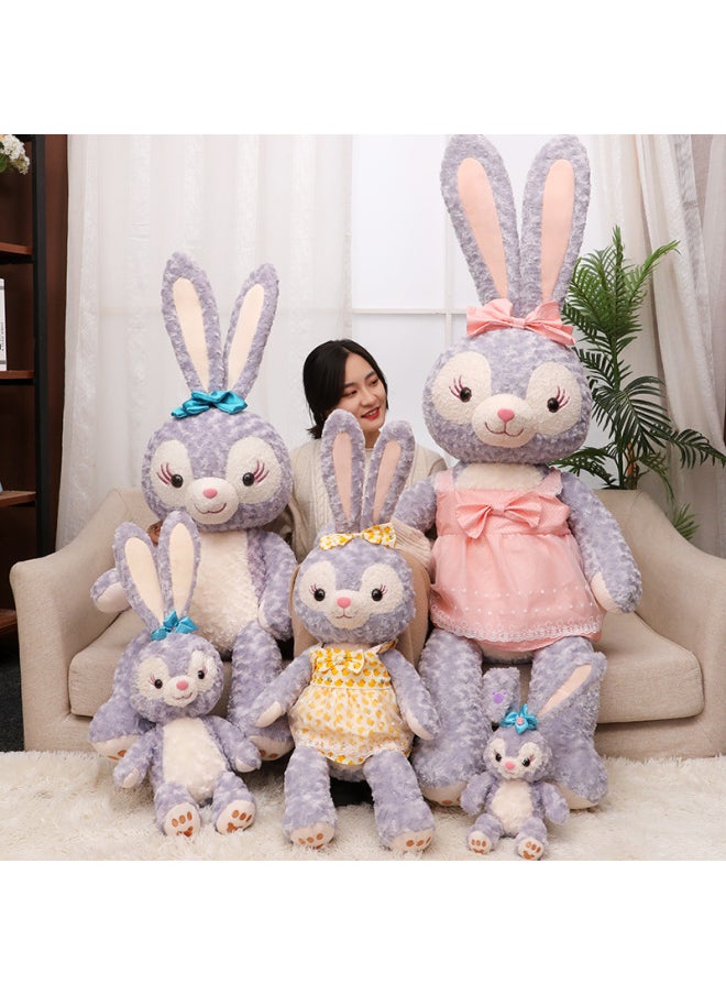Super Cute Happy Bear Plush Toy Girl Birthday Gift Home Ornaments Car Pillow Collar Gift Wholesale-Color:Pink-Height:45cm【0.95kg】